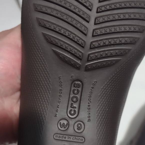 CROCS Brown Mary Jane Flats - Picture 3 of 4